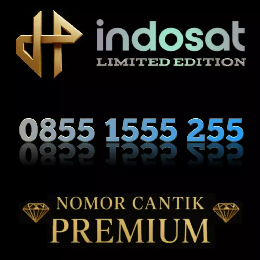 Nomor cantik exsclusive super minimalis varian 555 Indosat Premium