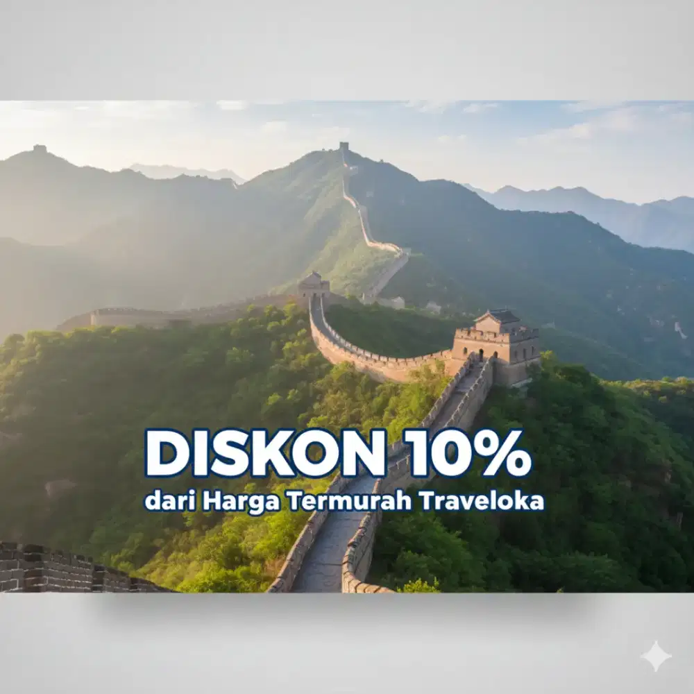 [COD] Hotel Tiket Pesawat Cruise Voucher diskon 10% dr Harga Traveloka