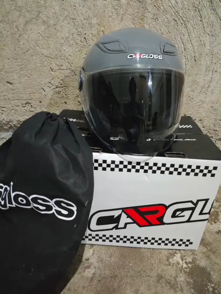 Helm Cargloss NFS Half Face - Modern Grey (plus intercom)