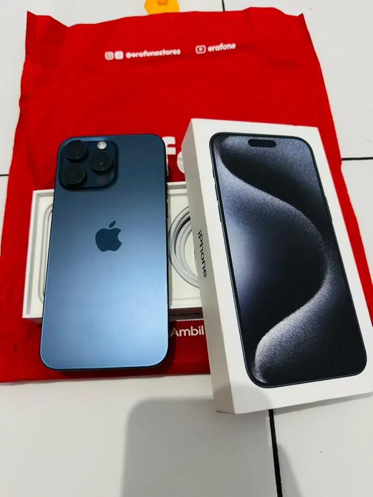 Aple iphone 15 promax 256 Gb ibox garansi 2025 12/12