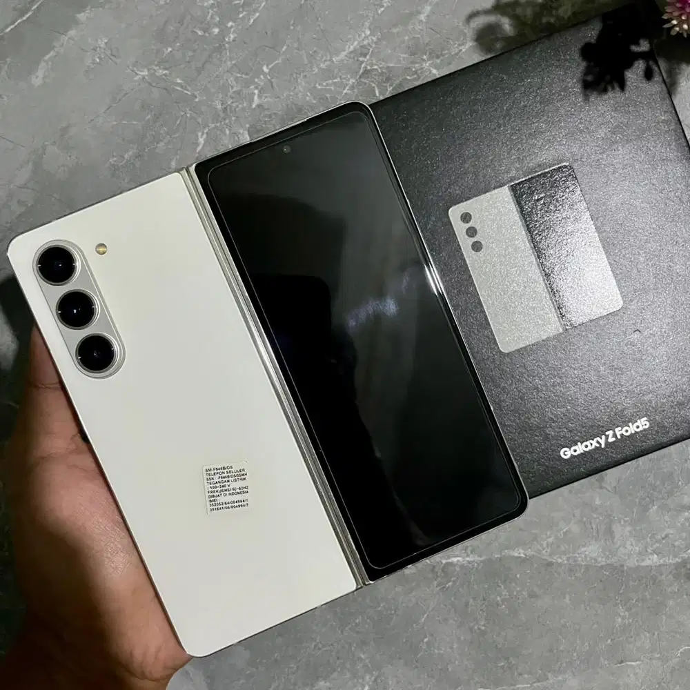 Samsung Z Fold 5 5G White 12/1TB Garansi Resmi Sein Like New No Minus