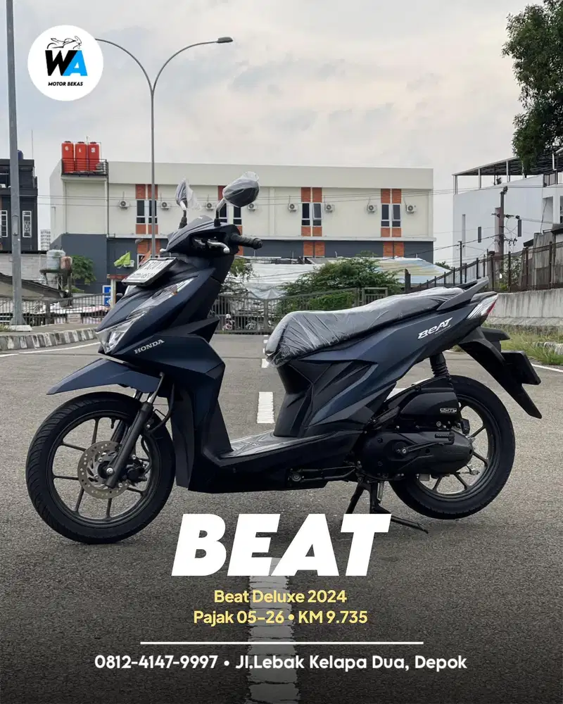 DP 900 RIBU Honda Beat Deluxe Cbs Iss Tahun 2024 Cash/Kredit