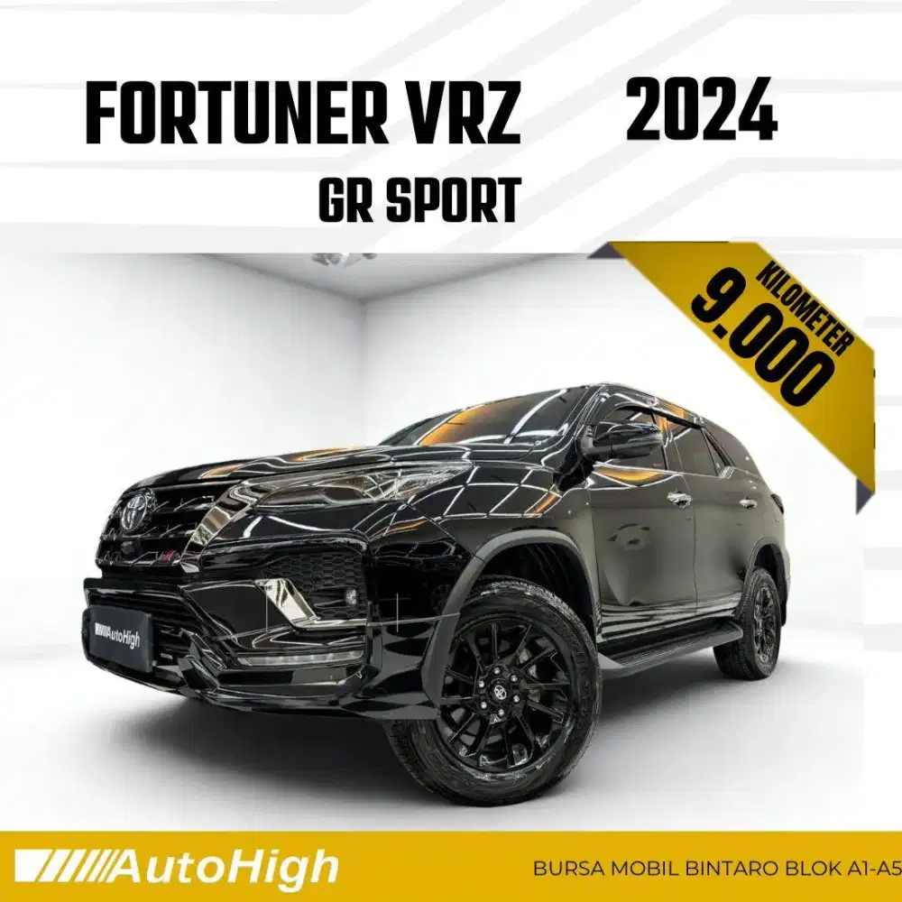 DP10% [Km9.000] Fortuner VRZ GR 2024 Black Reg 2025 #AUTOHIGH