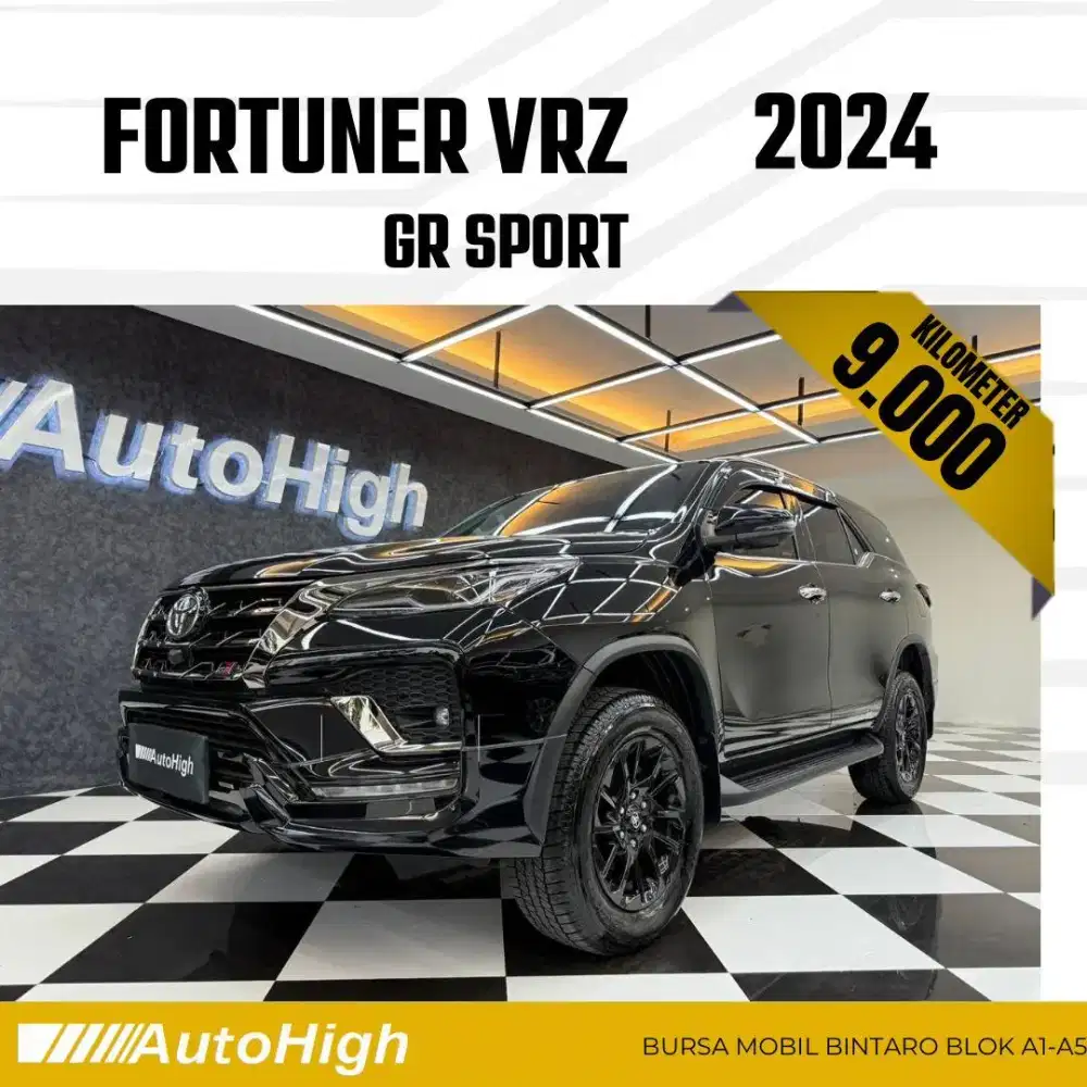 DP10% [Km9.000] Fortuner VRZ GR 2024 Black Reg 2023 #AUTOHIGH