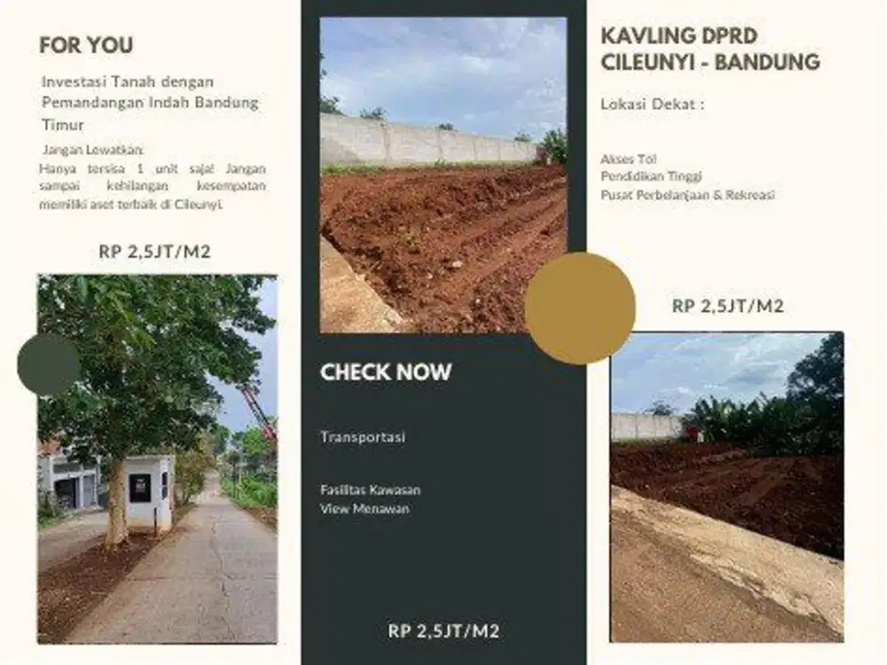 Rp 390 Juta SHM BERSIH! Kavling A2 156m² Cileunyi. Unit Strategis Tanpa Biaya Tersembunyi