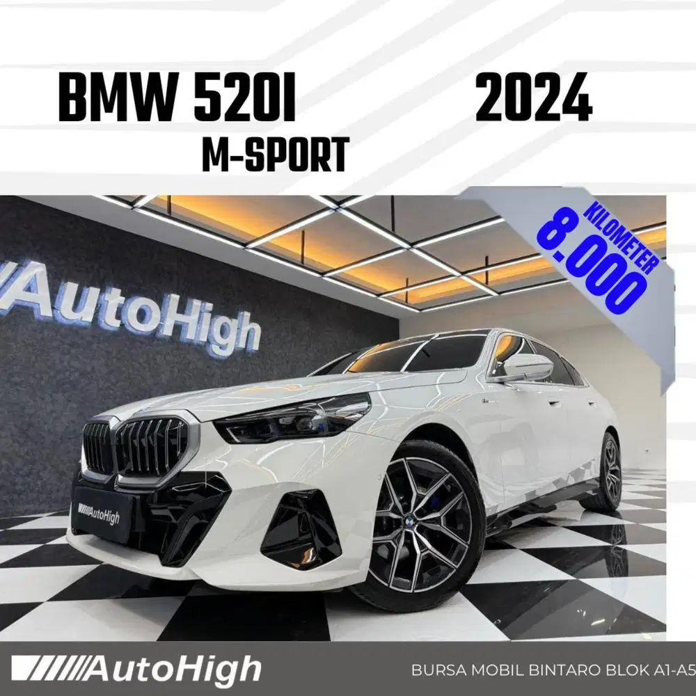 DP10% [Km8.000] 520i M-Sport 2024 White Reg 2025 #AUTOHIGH