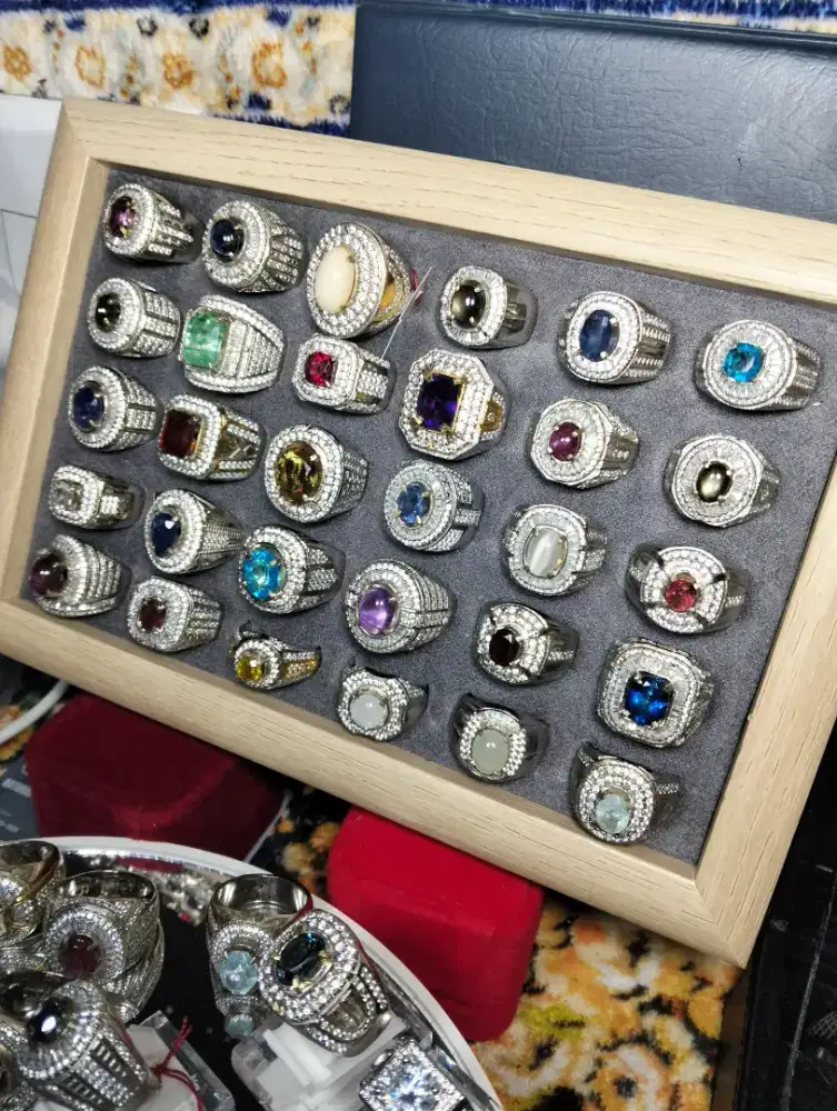 Cincin Ruby ,Emerald ,Safir Gemstone