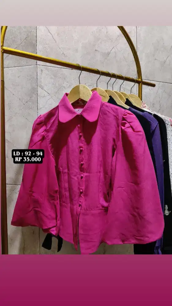 Atasan croptop kemeja & blouse