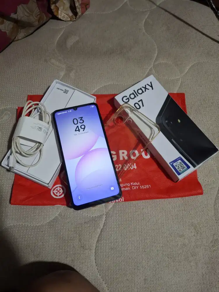 Samsung a07 4/64 fullset sebulan pakai