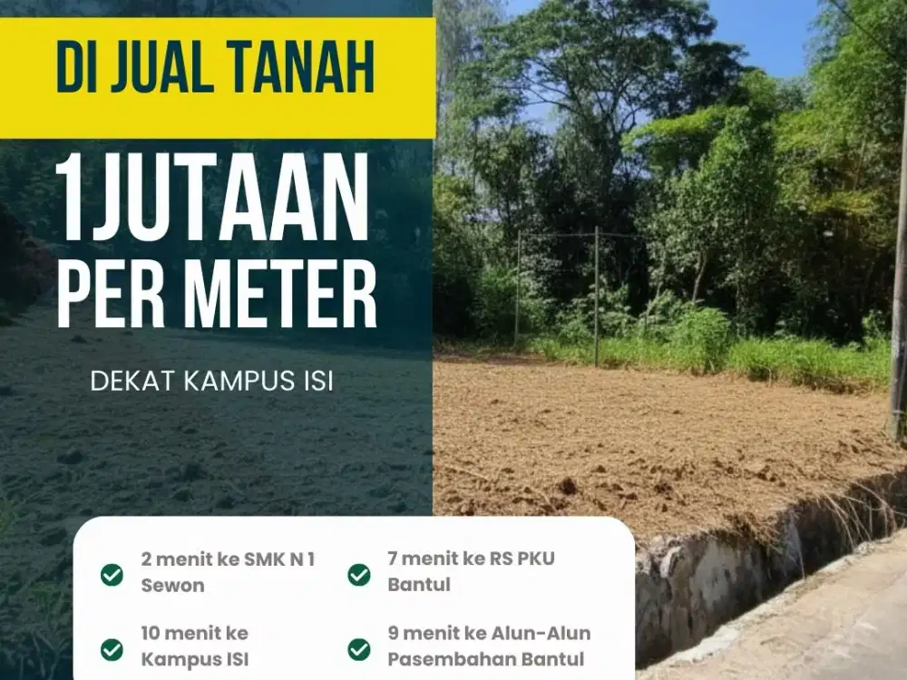 Tanah Investasi Termurah di Pendowoharjo Bantul! Lokasi Emas!