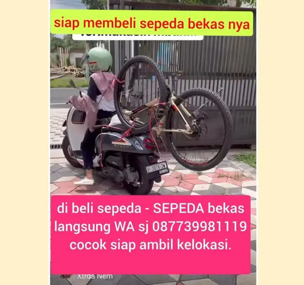 cari & di beli sepeda bekas tak terpakai & mau di jual tawarkan saya