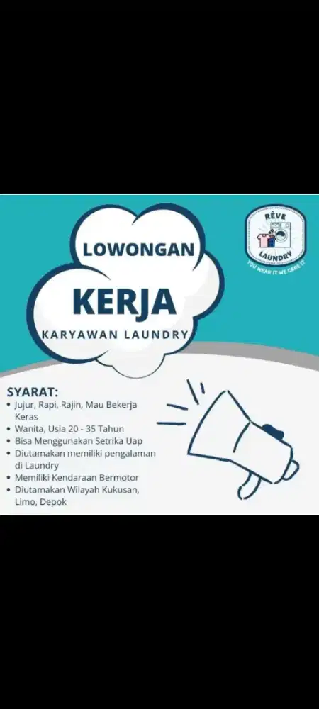 Lowongan kerja laundry