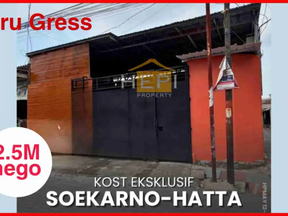 Jual Kos Baru Mewah di Arteri Sukarno Hatta ,Dekat USM