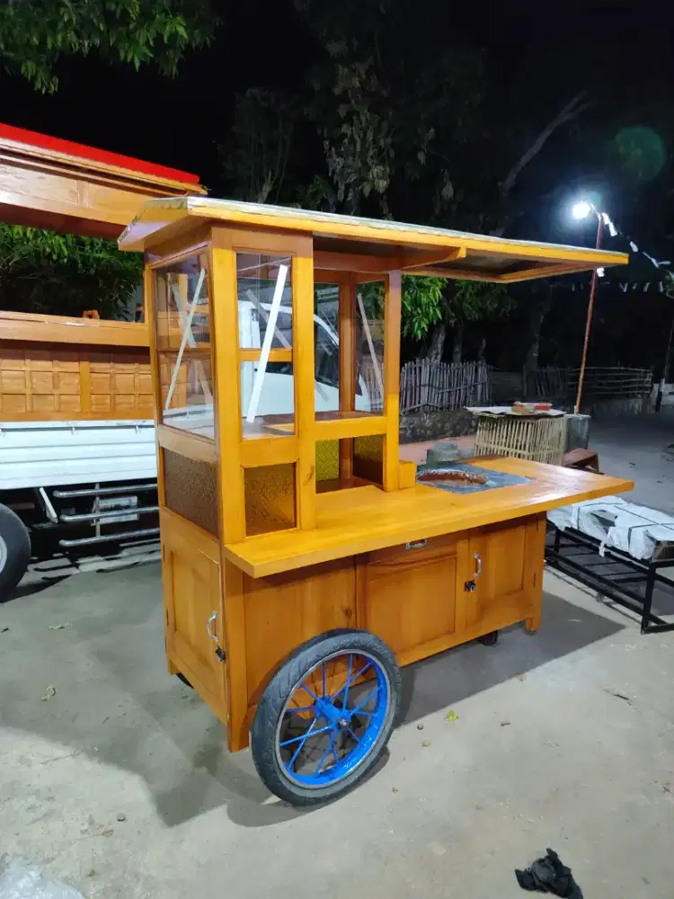 Jual Gerobak Angkringan, Bakso, Mie Ayam, Bubur, Sate, Soto, Pecel dll