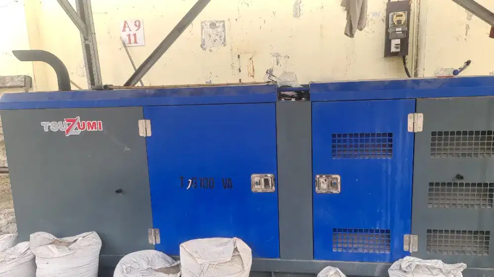 Genset 100 kva merk tsuzumi dan mesin COOLSTORAGE germany