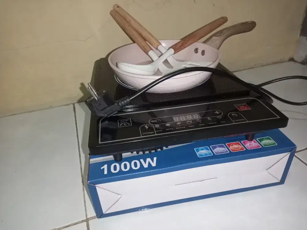 BU | 1 Set Kompor listrik Denpoo + panci Sunhouse support semua kompor