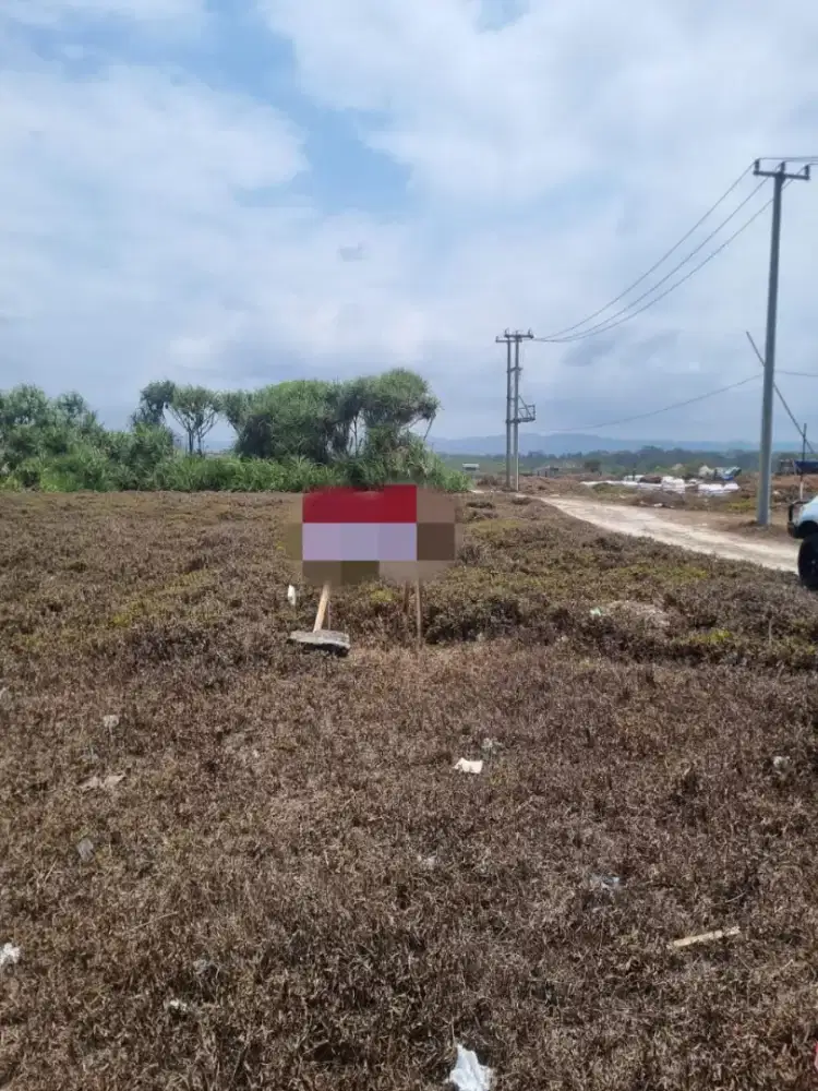 Tanah pinggir jalan pantai barat pangandaran