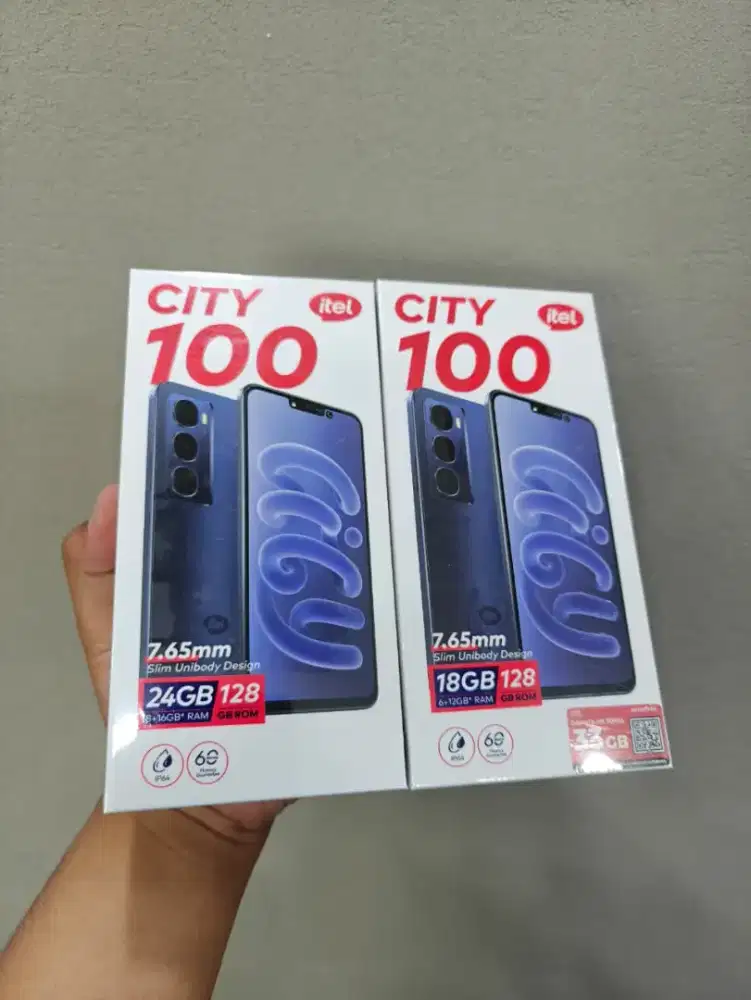 Itel city 100 128gb new garansi resmi