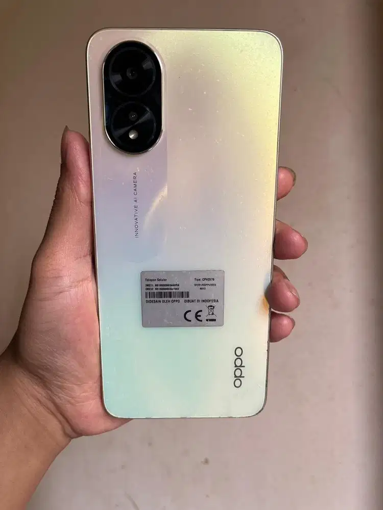 JUAL OPPA A38 4/128 GB GLOWING GOLD