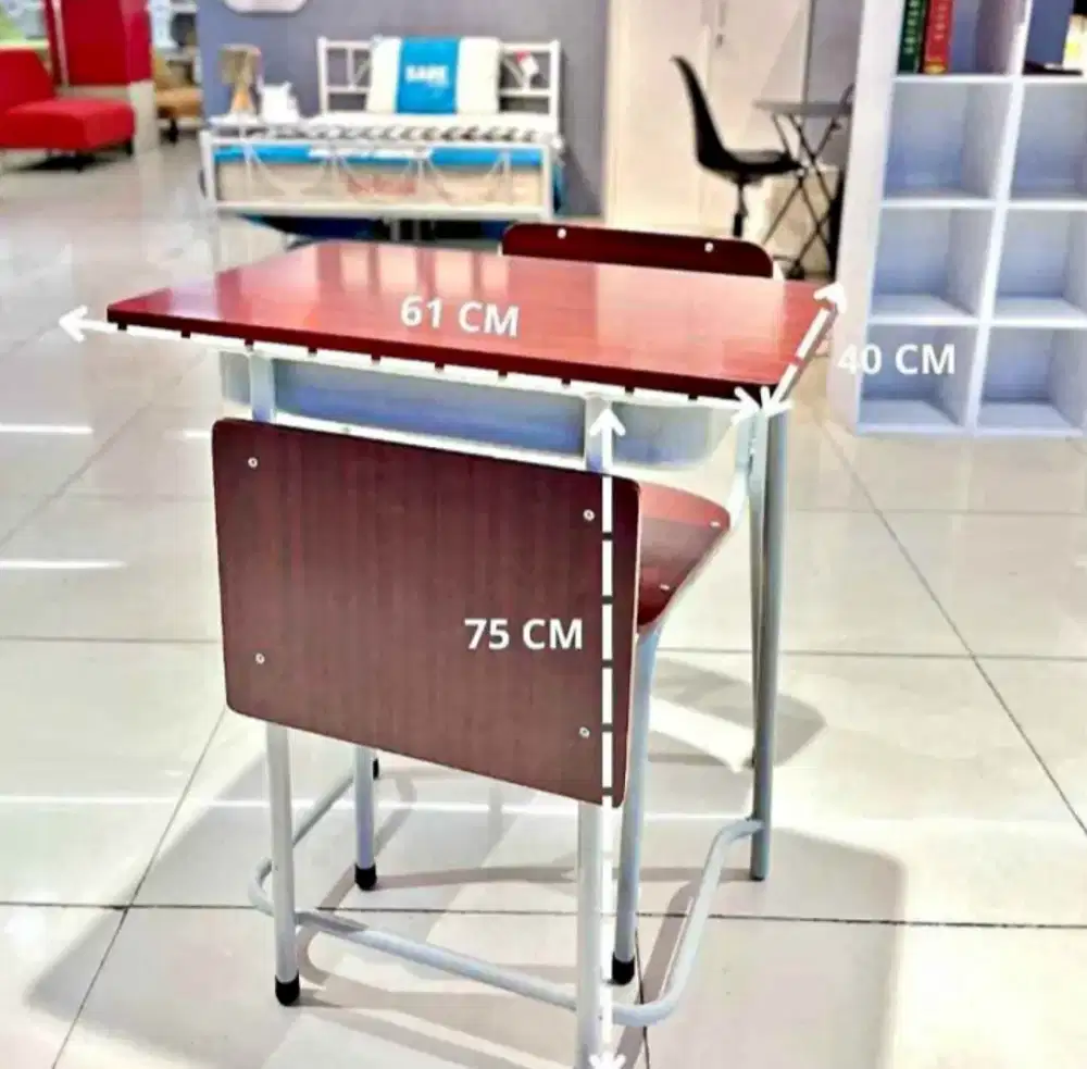 Set meja Kursi sekolah Veda