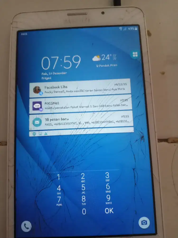 No dus tab Samsung ram 2