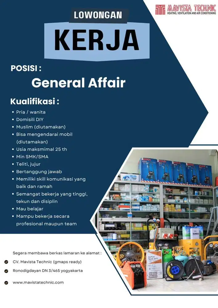 dibutuhkan segera karyawan