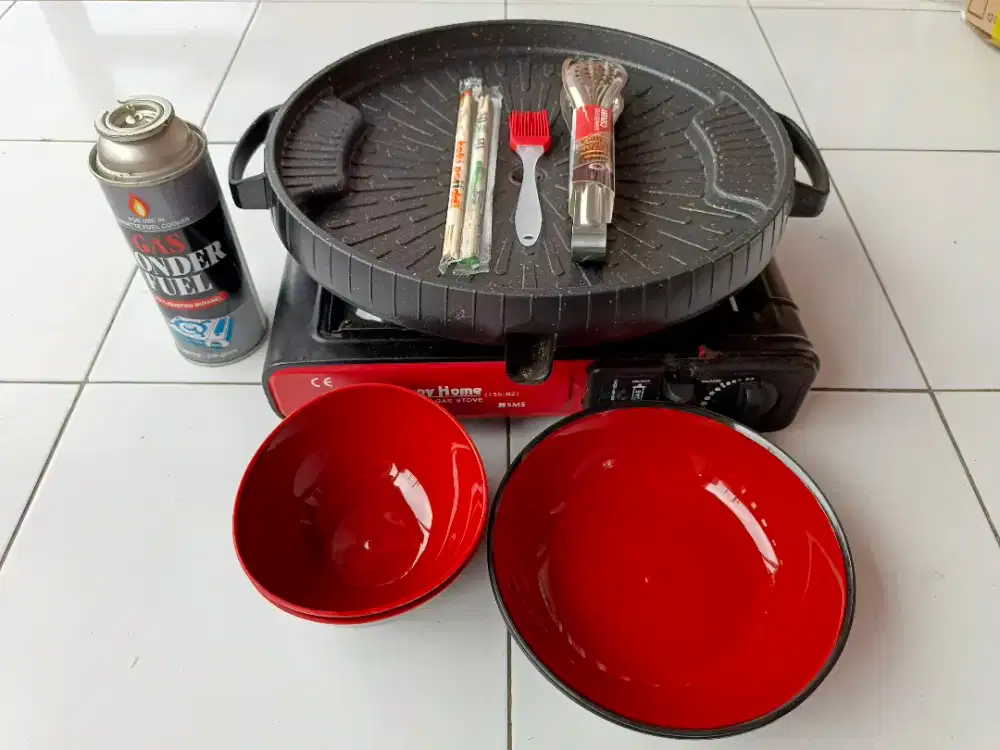 Rental/sewa kompor dan grillpan / BBQ panggangan praktis