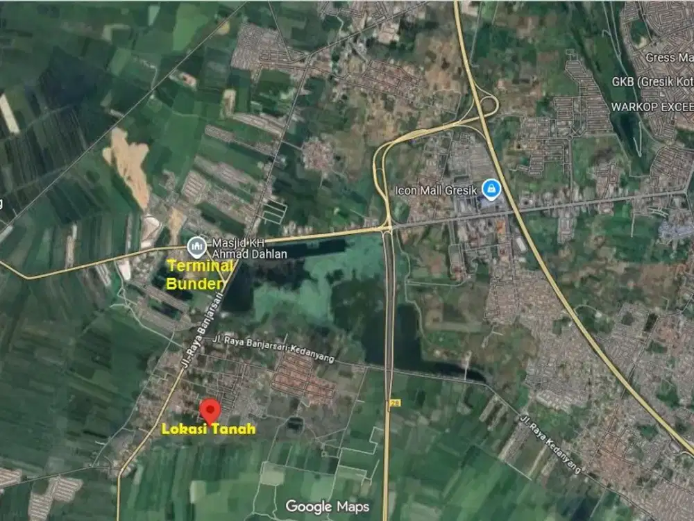 Promo Tanah Kavling murah Banjarsari Cerme Gresik dkt Terminal Bunder