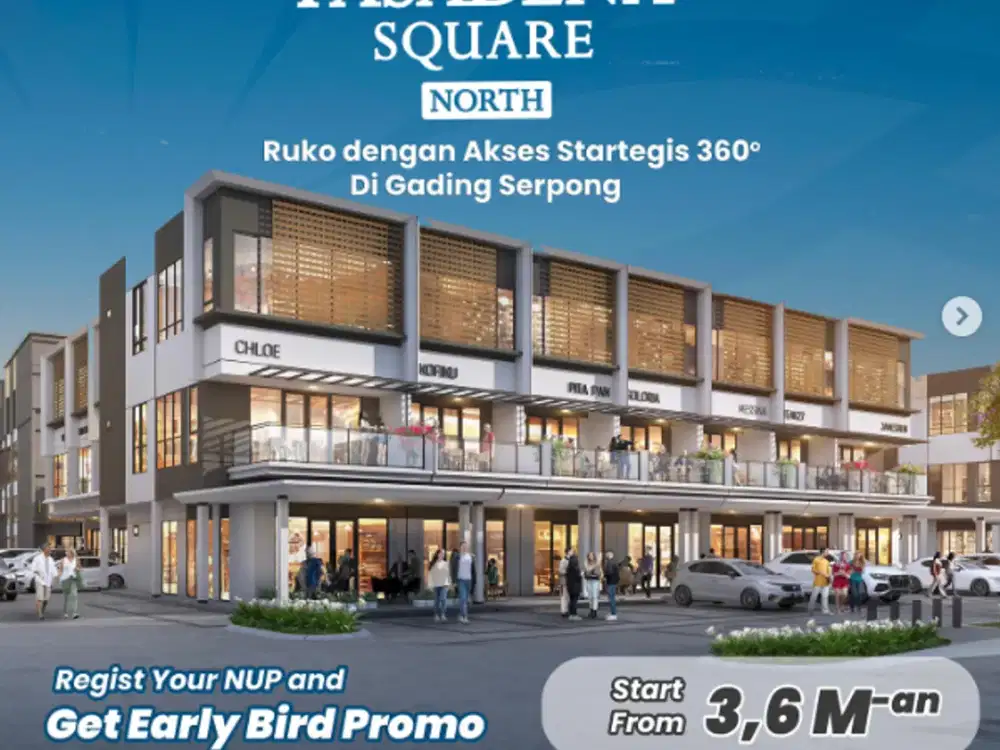 Di Area Pasadena Central Distrik Ruko Terbaru Eksclusif North Square 3man!