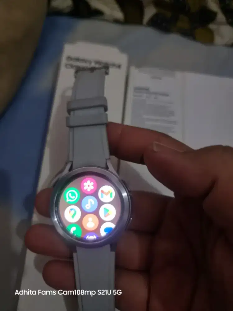 Samsung Watch 4 Classic Diameter 46 mm Silver Sein Lengkap Pke Sendiri