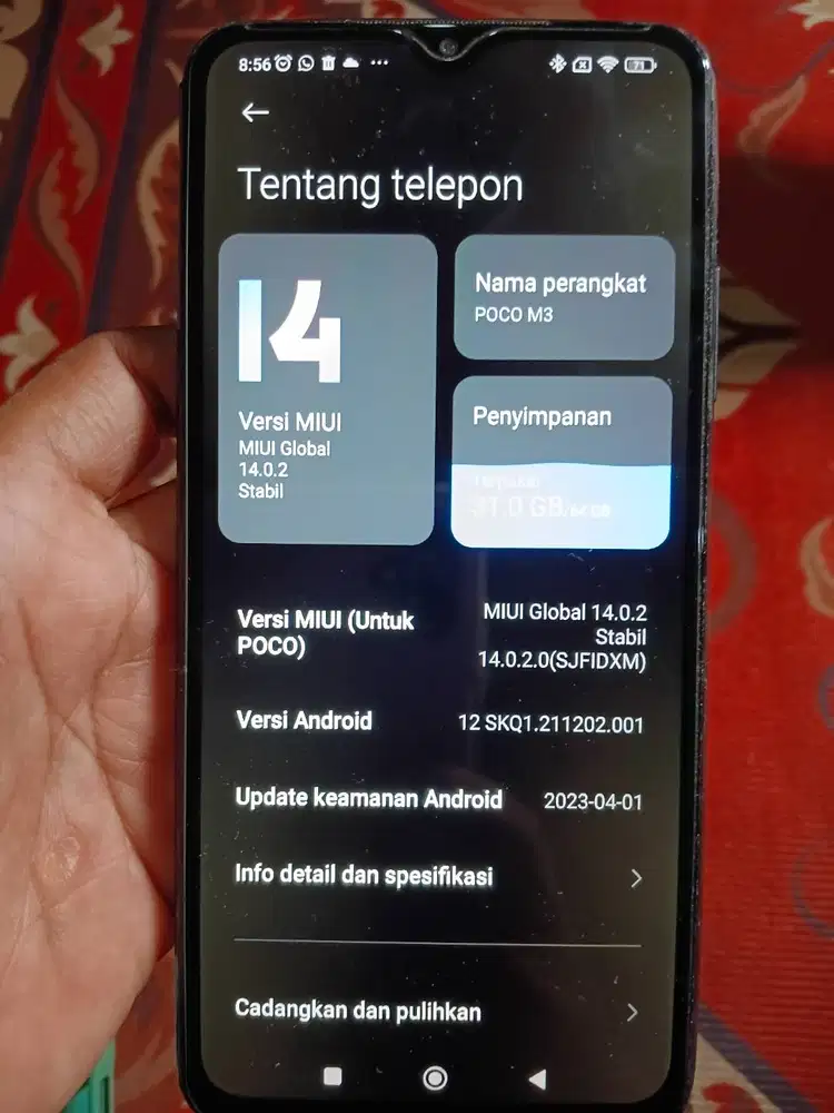 Handphone Poco M3  4/64