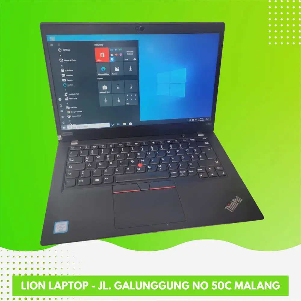 RAM 16GB SSD 256GB Core i5 Gen 8 Slim Lenovo Thinkpad X390 [10|12]