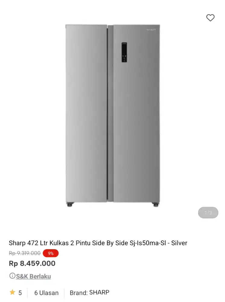 kulkas sbs  promo bisa cicilan syarat ktp tanpa dp