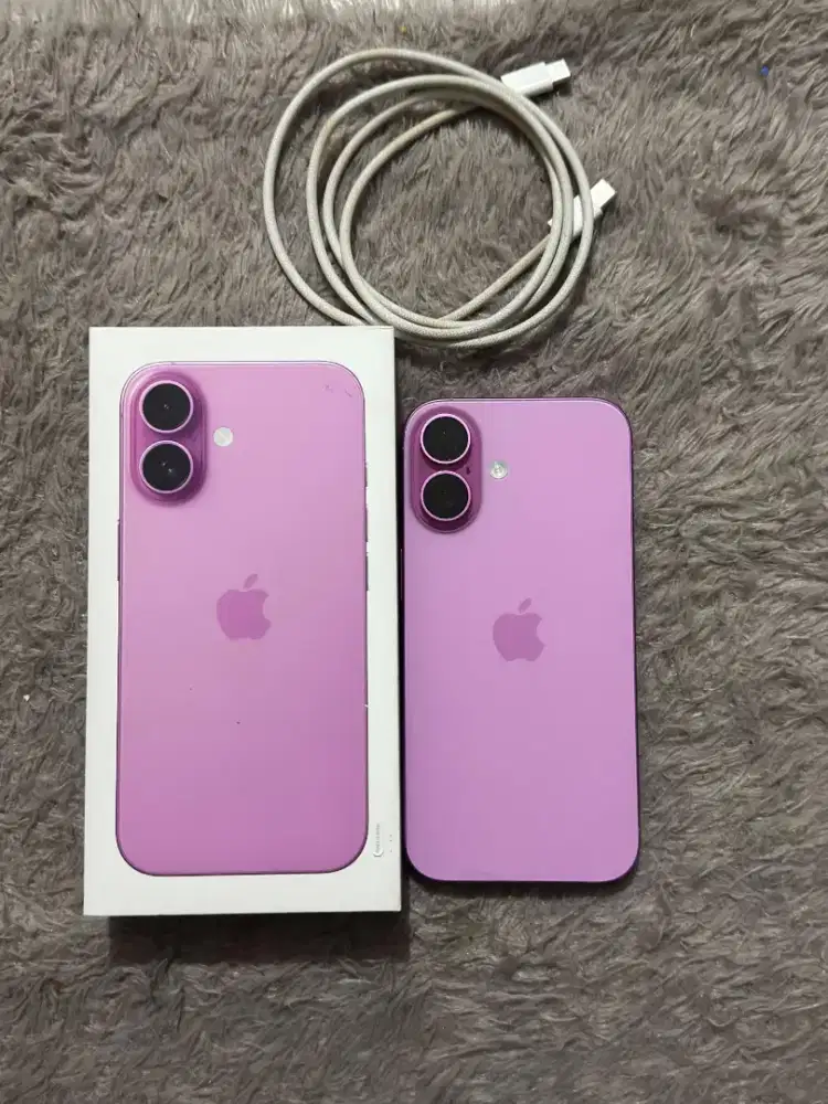 iPhone 16 ex Ibox 128 no minus full set garansi