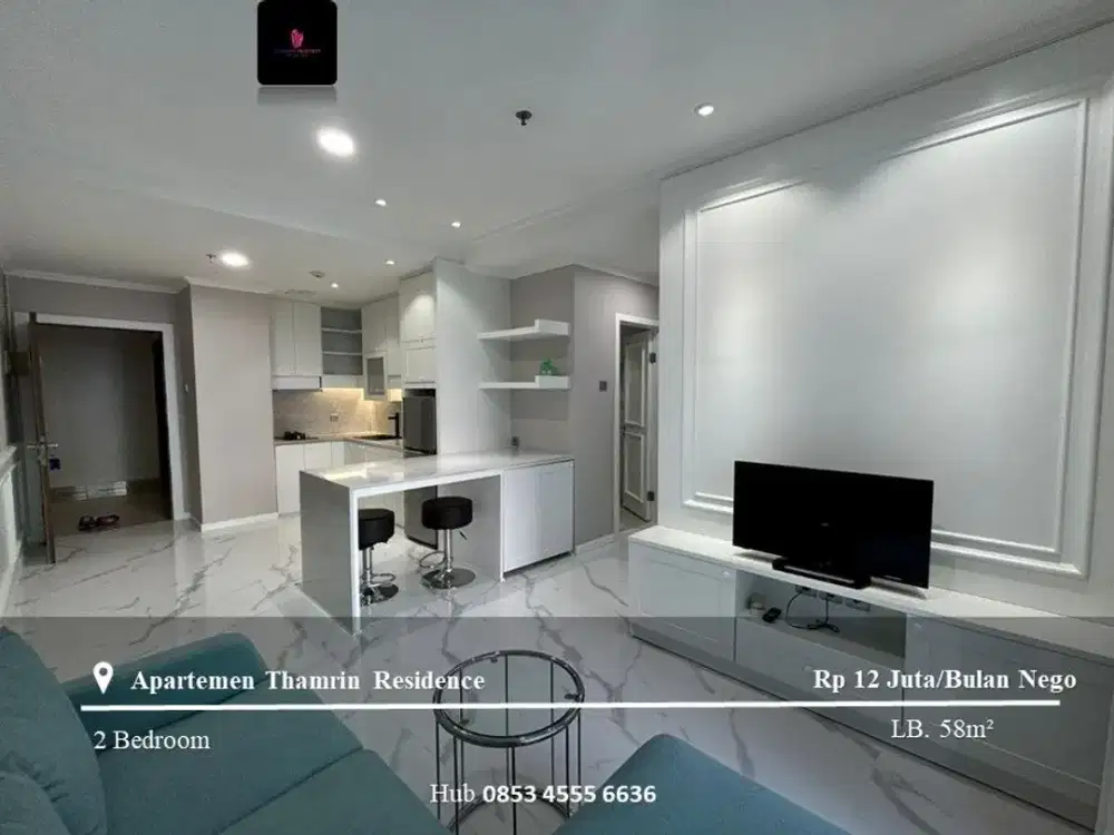 DIsewakan Apartement Thamrin Residence High Floor 2BR Fully Furnished