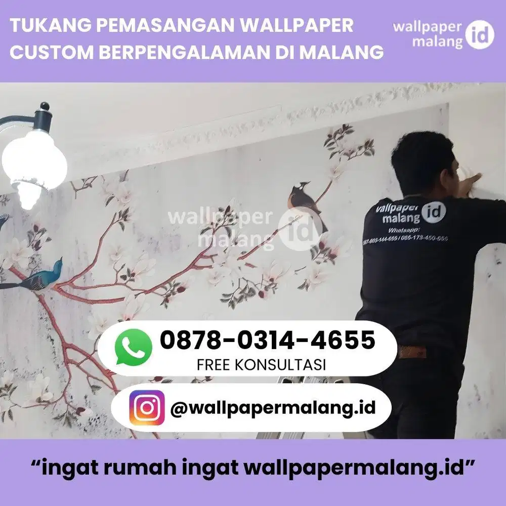 TUKANG PEMASANGAN WALLPAPER CUSTOM BERPENGALAMAN DI MALANG