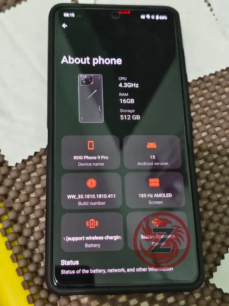 Asus Rog Phone 9 Pro 16/512