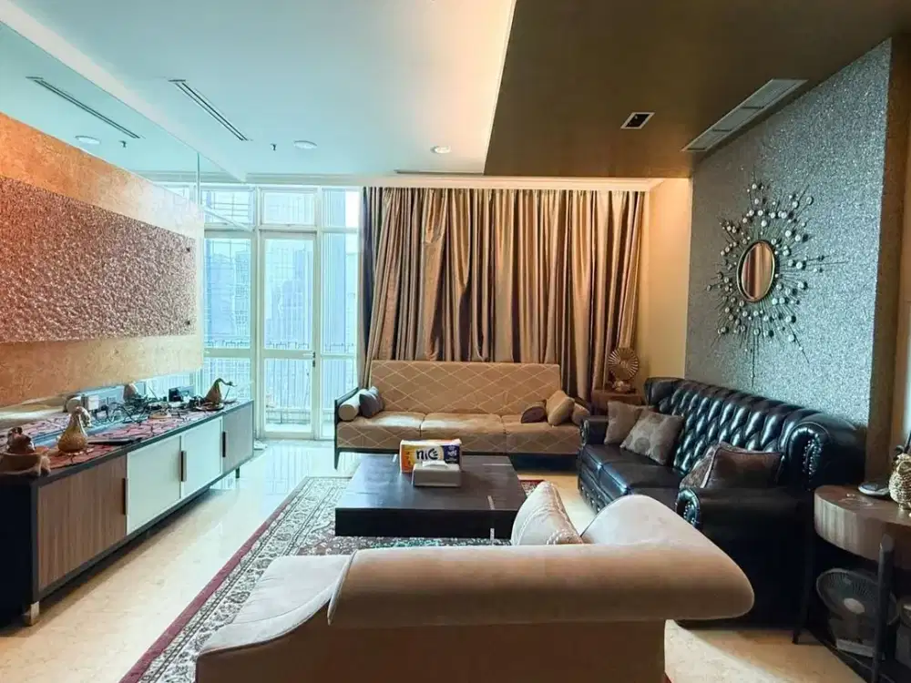 Disewakan Murah Apartment Bellagio Residence 3+1 BR Luas 180m2 Full Furnish Jakarta Selatan