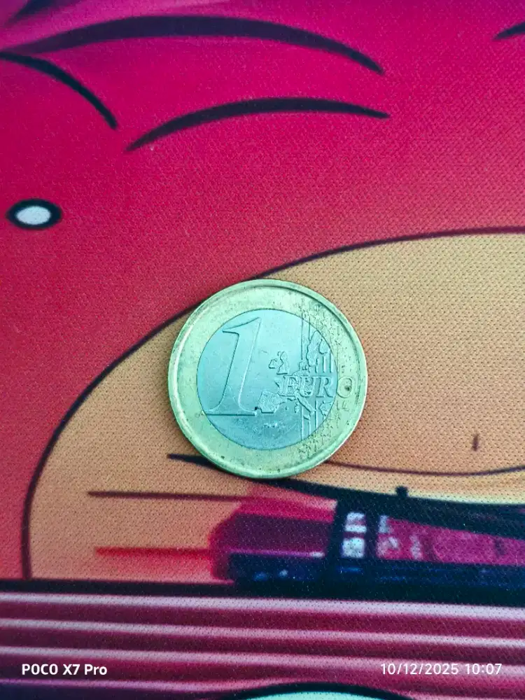 Koin Kuno 1 Euro 2002 Unik Antik Map Lama/OLD