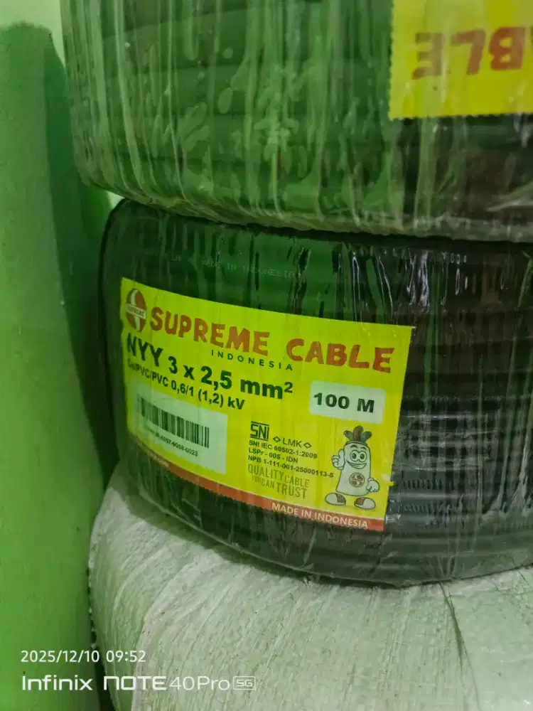 Kabel listrik yg minat harga cocok lepas