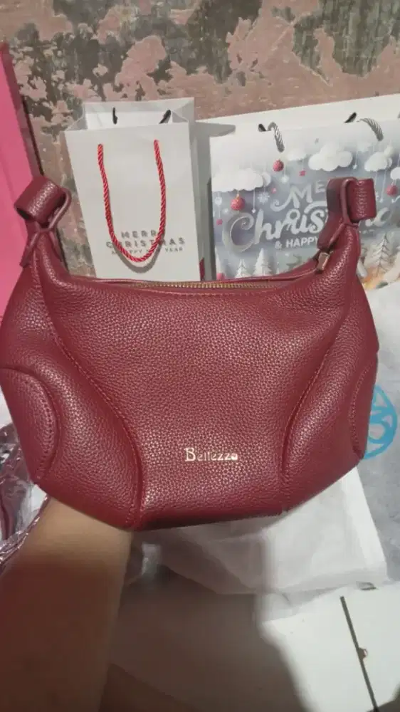 Tas belleza maroon