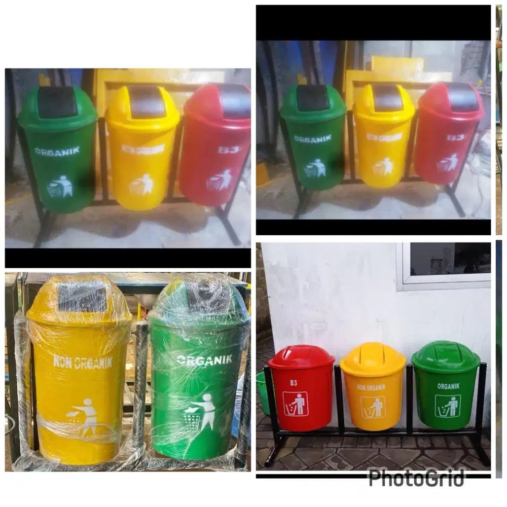Tong sampah organik dan non organik (bs antr skitr medan)