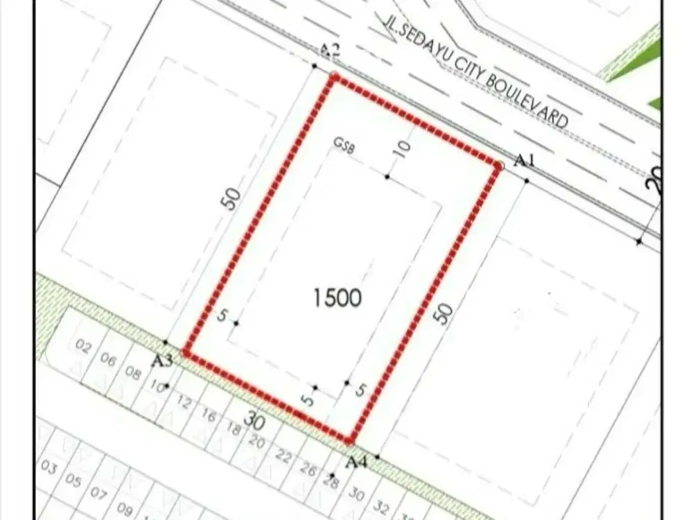 Kavling Komersial Di Sedayu City Kelapa Gading