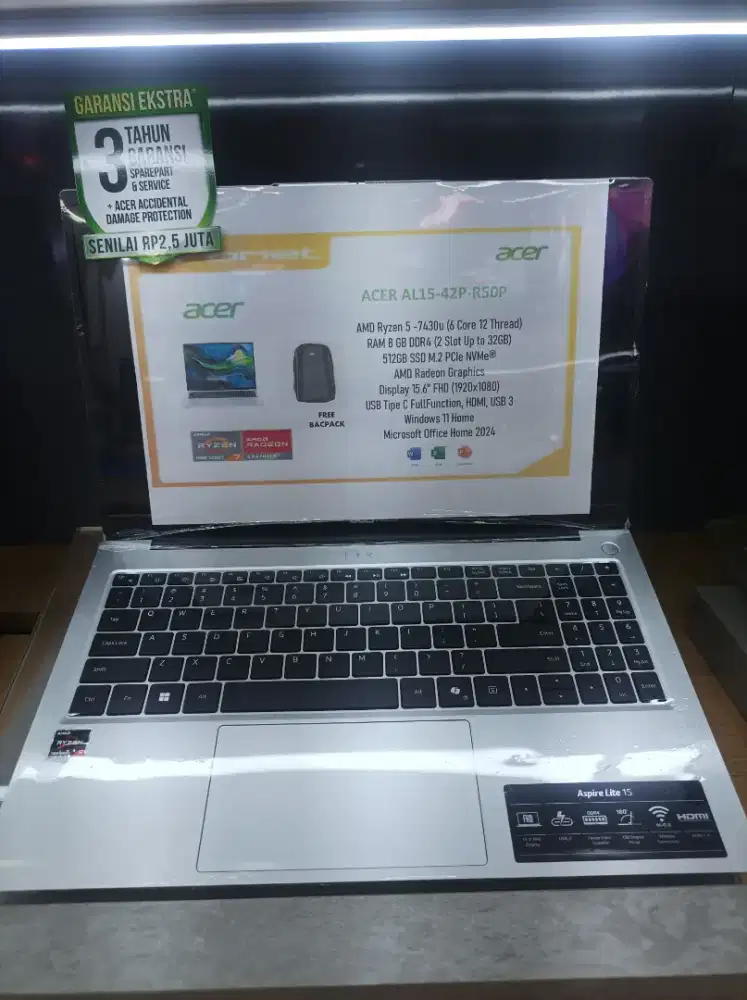 Cicilan tanpa kartu kredit Laptop Acer AL15 AMD Ryzen 5