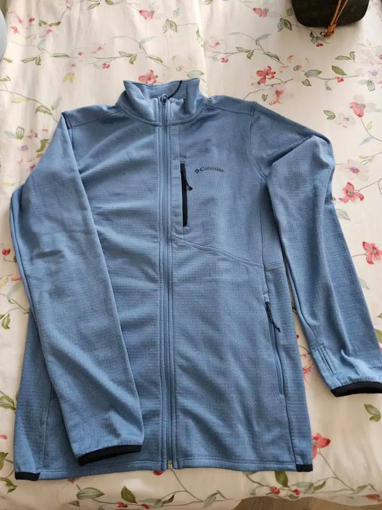 Jaket Fleece Columbia – biru muda