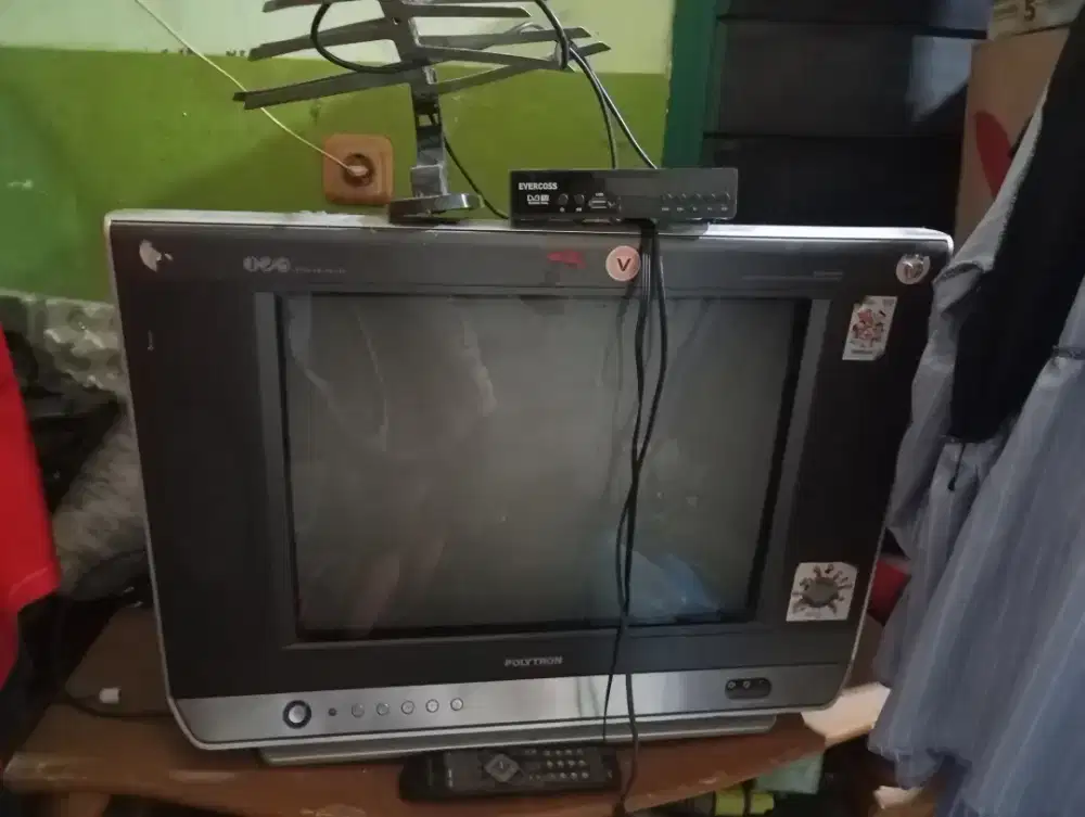 Jual TV tabung merk Polytron subwoofer