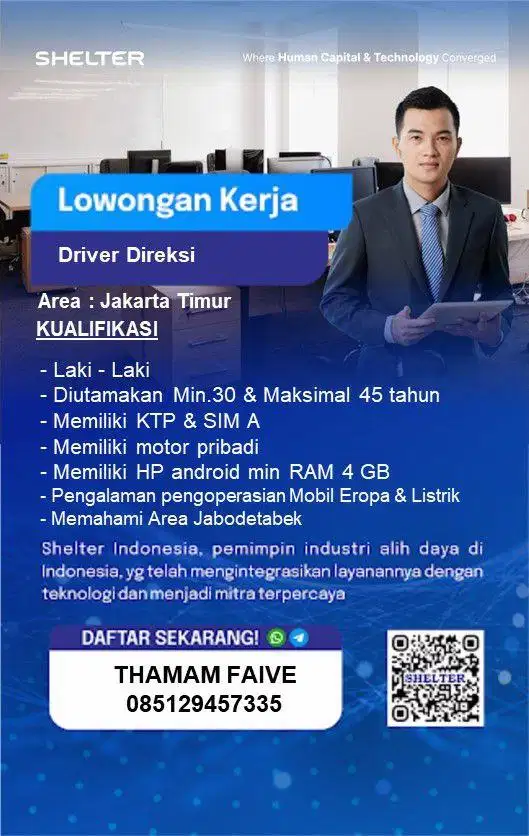 DRIVER DIREKSI JAKARTA TIMUR