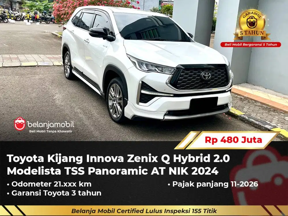 [GARANSI 5TH] Toyota Innova Zenix Q Hybrid 2.0 Modelista TSS 2024/2025