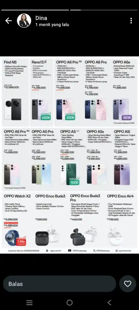 Cukup pakai KTP cicil produk oppo bunga 0%