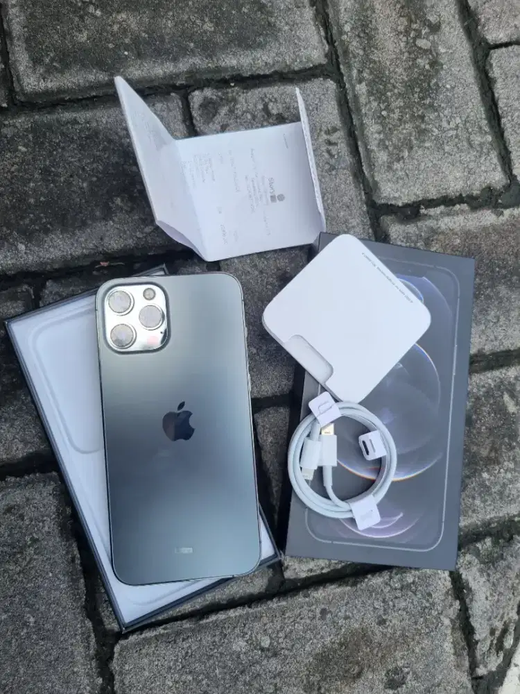 IPhone 12 Promax ex IBOx 256 GB Fullset Kondisi mulus